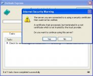 outlook express notifikasi the server you are connected to is using a security certificate.jpg