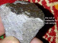 3.the cut of meteorite for Lab sample.jpg