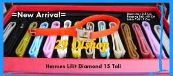 Jam Tangan Hermes Lilit Diamond 15 Warna Tali Baru.JPG